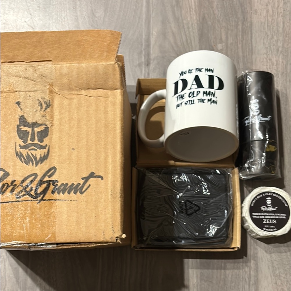 Beard Grooming Kit with Mug